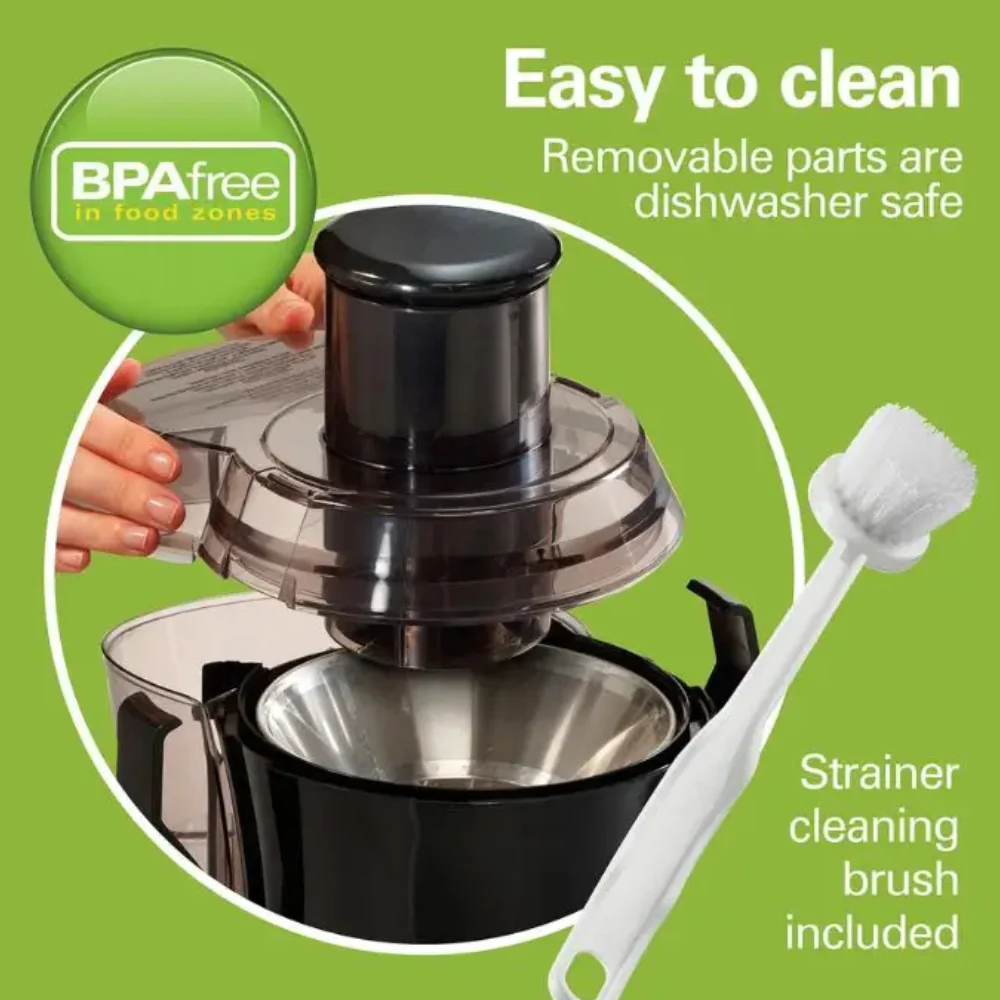 Hamilton Beach Big Mouth Juice Extractor - Black - Image 5