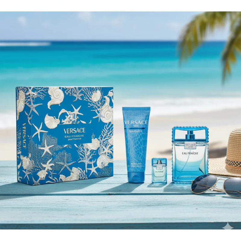 Versace Men Eau Fraiche (3-Piece) Gift Set - Image 3