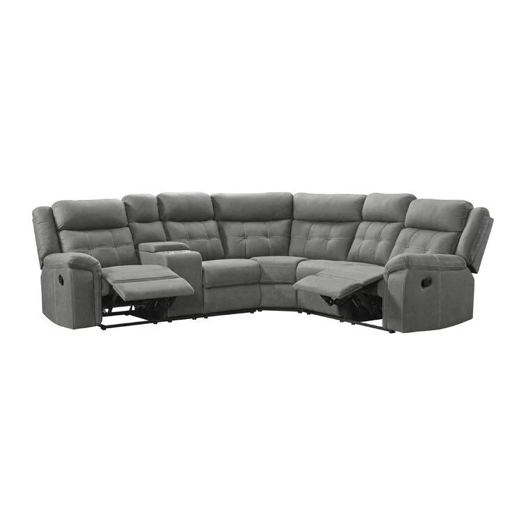3 Piece Sectional by Best Home - Gray - Image 3