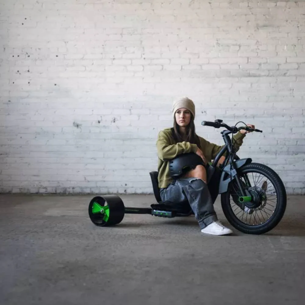 Huffy 36V Electric Machine Bike - Black/Green - Image 7