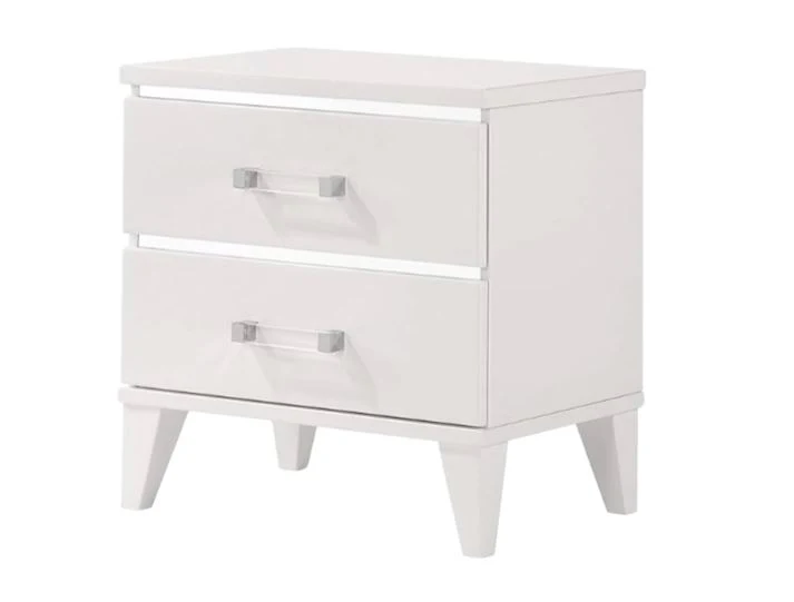 4-Piece Bedroom Set with Queen Bed, Dresser, Mirror and Nightstand by Best Home - White - Image 4