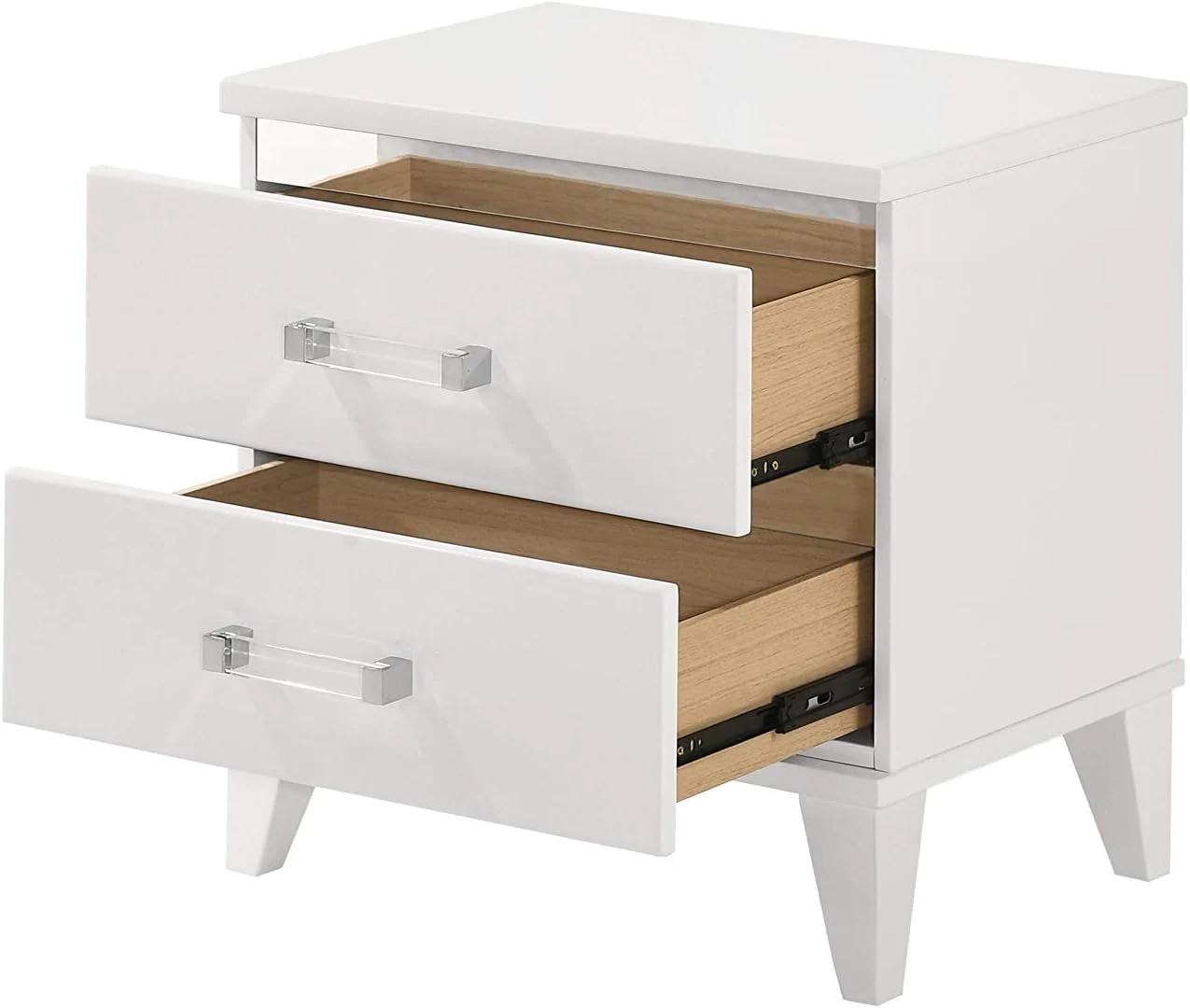 4-Piece Bedroom Set with Queen Bed, Dresser, Mirror and Nightstand by Best Home - White - Image 5