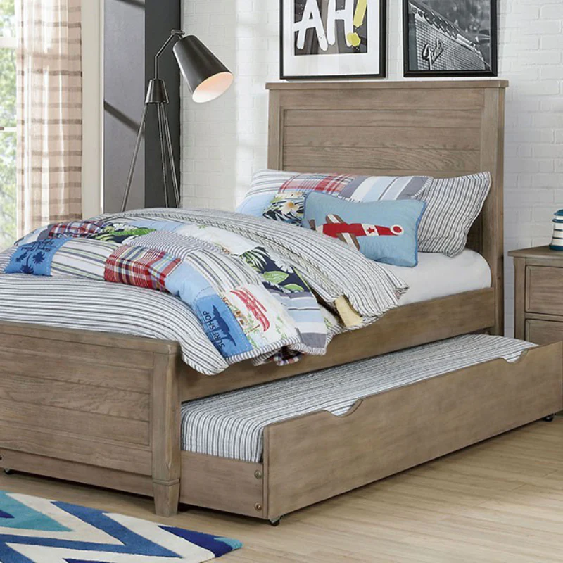 Vevey Twin Bed by Furniture of America - Gray - Image 3