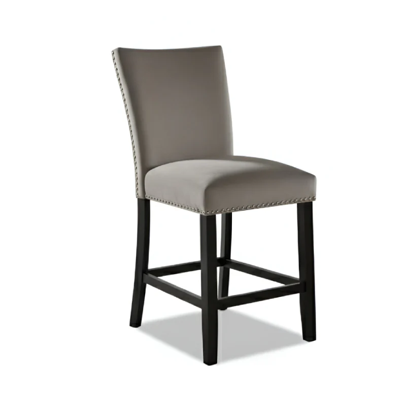 Bundle: Pub Set Falcon Dining Table Set - Gray + Lawrence Motion Sofa and Love Seat by Best Home - Blue - Image 3