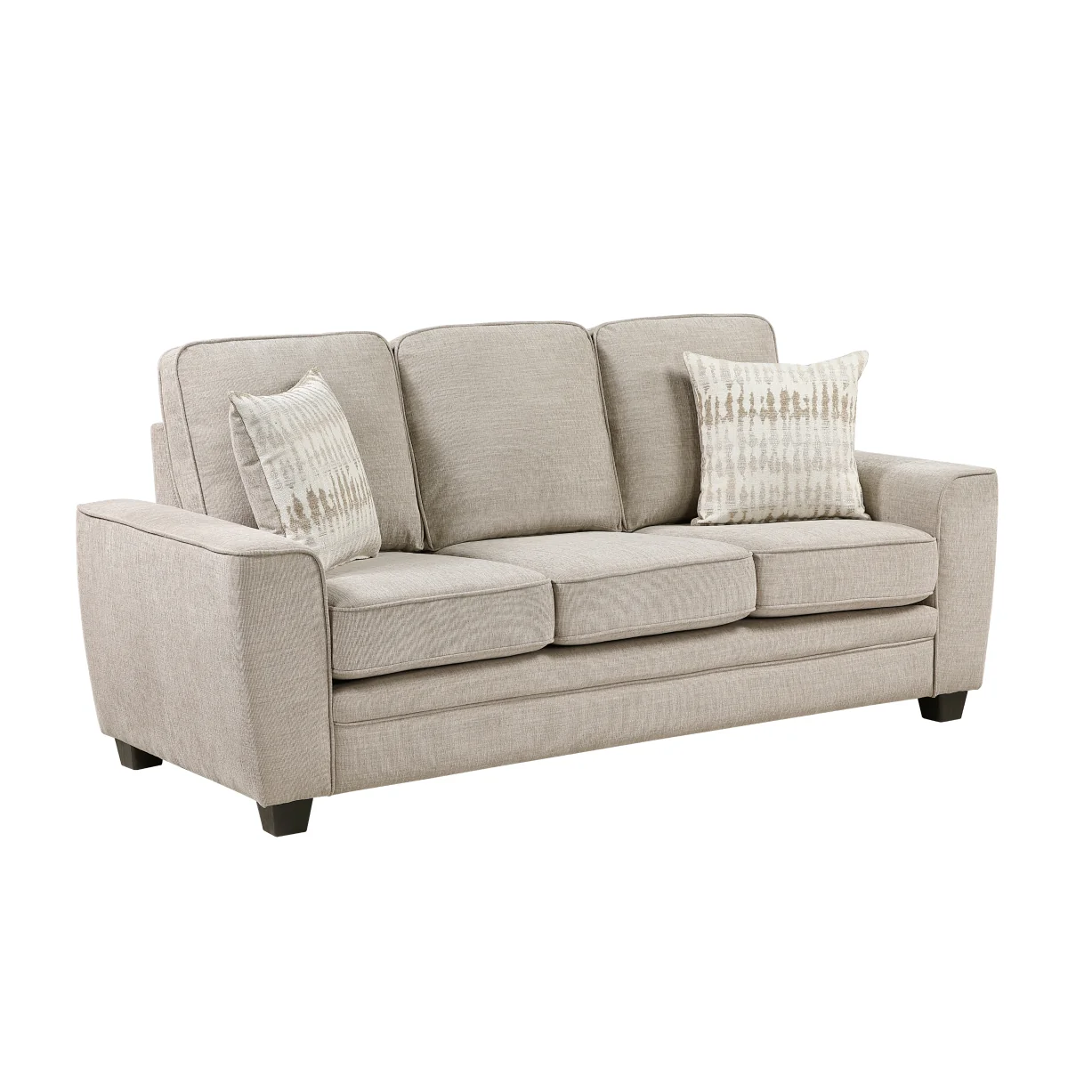 Zander 83" Sofa with Decorative Pillows by Homelegance - Beige - Image 3