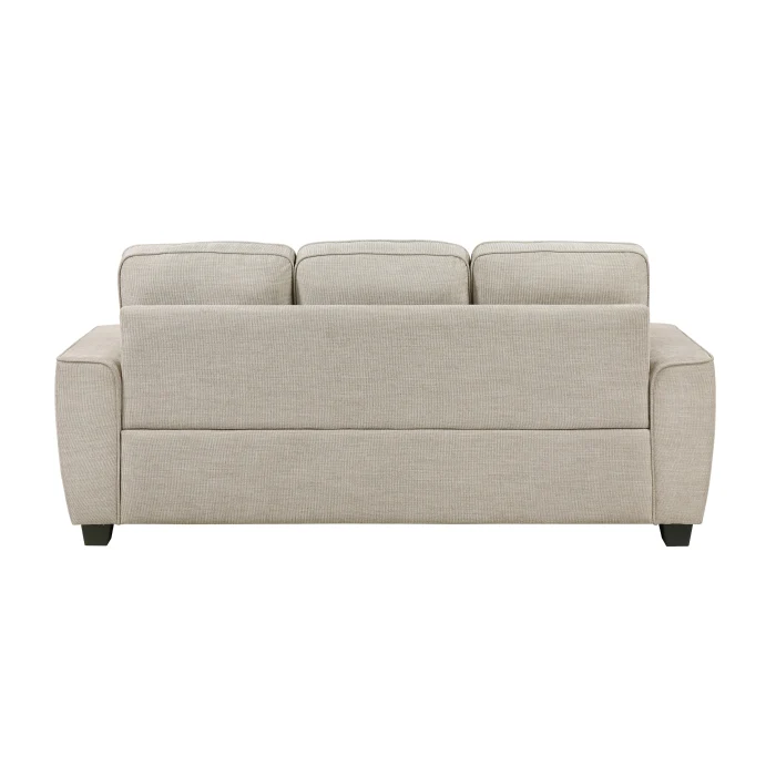Zander 83" Sofa with Decorative Pillows by Homelegance - Beige - Image 4