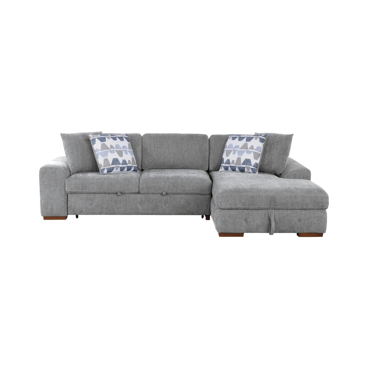 Sectional Sofa with Right Chaise by Homelegance - Gray - Image 4