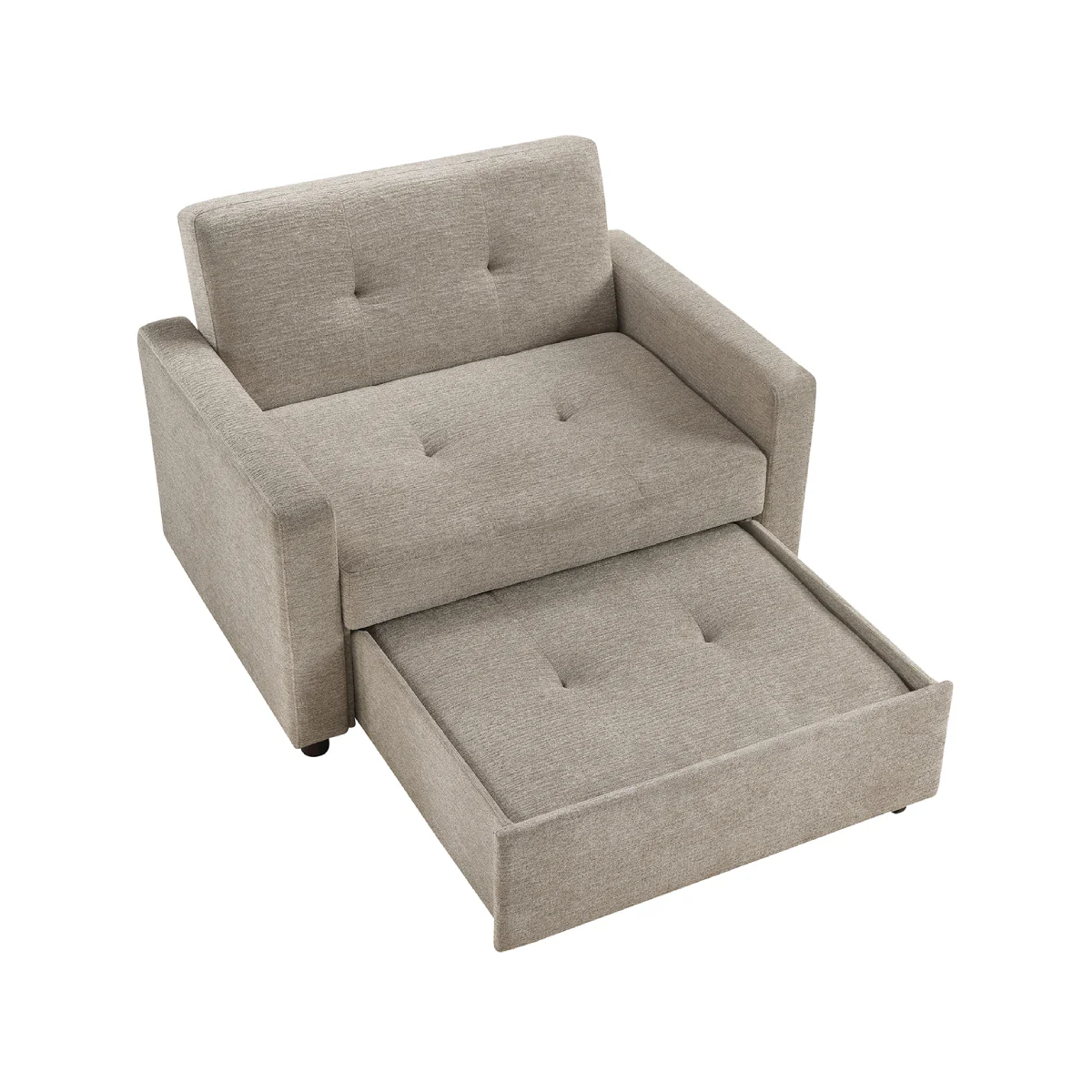 Noah Convertible Sleeper Chair by Steve Silver Company - Gray - Image 3