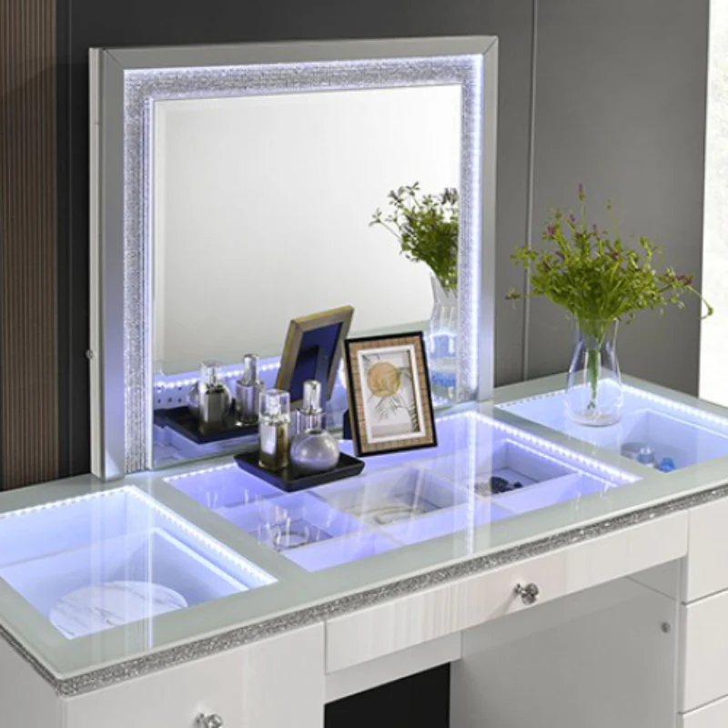 Helm Vanity Set by Furniture of America - White - Image 3