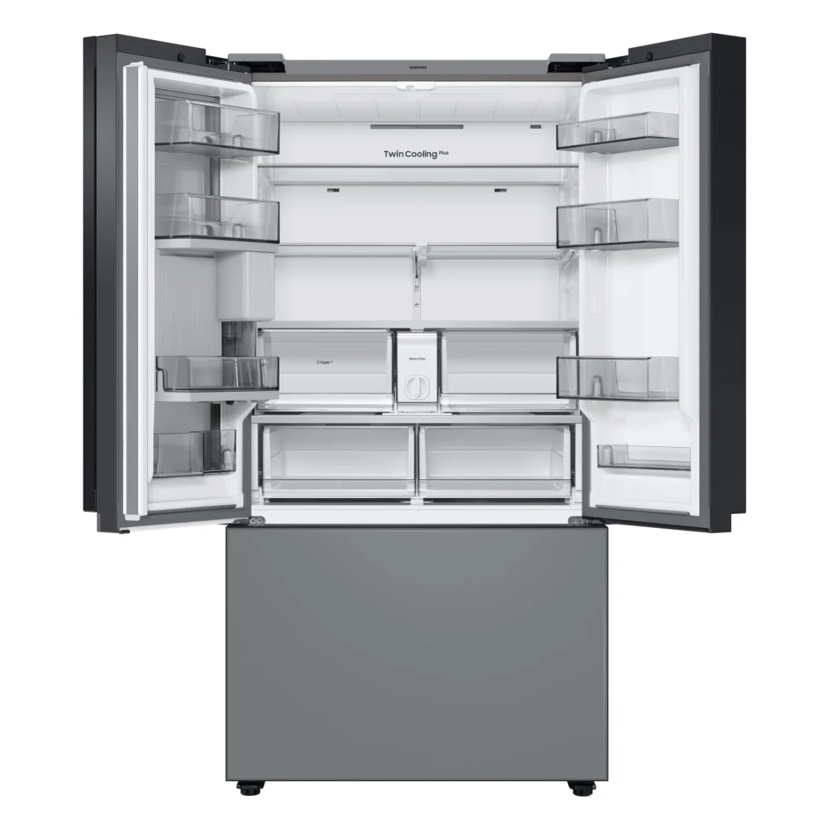 Samsung Bespoke RF30BB69006M 30 cu. ft. French Door Smart Refrigerator - Gray - Image 4