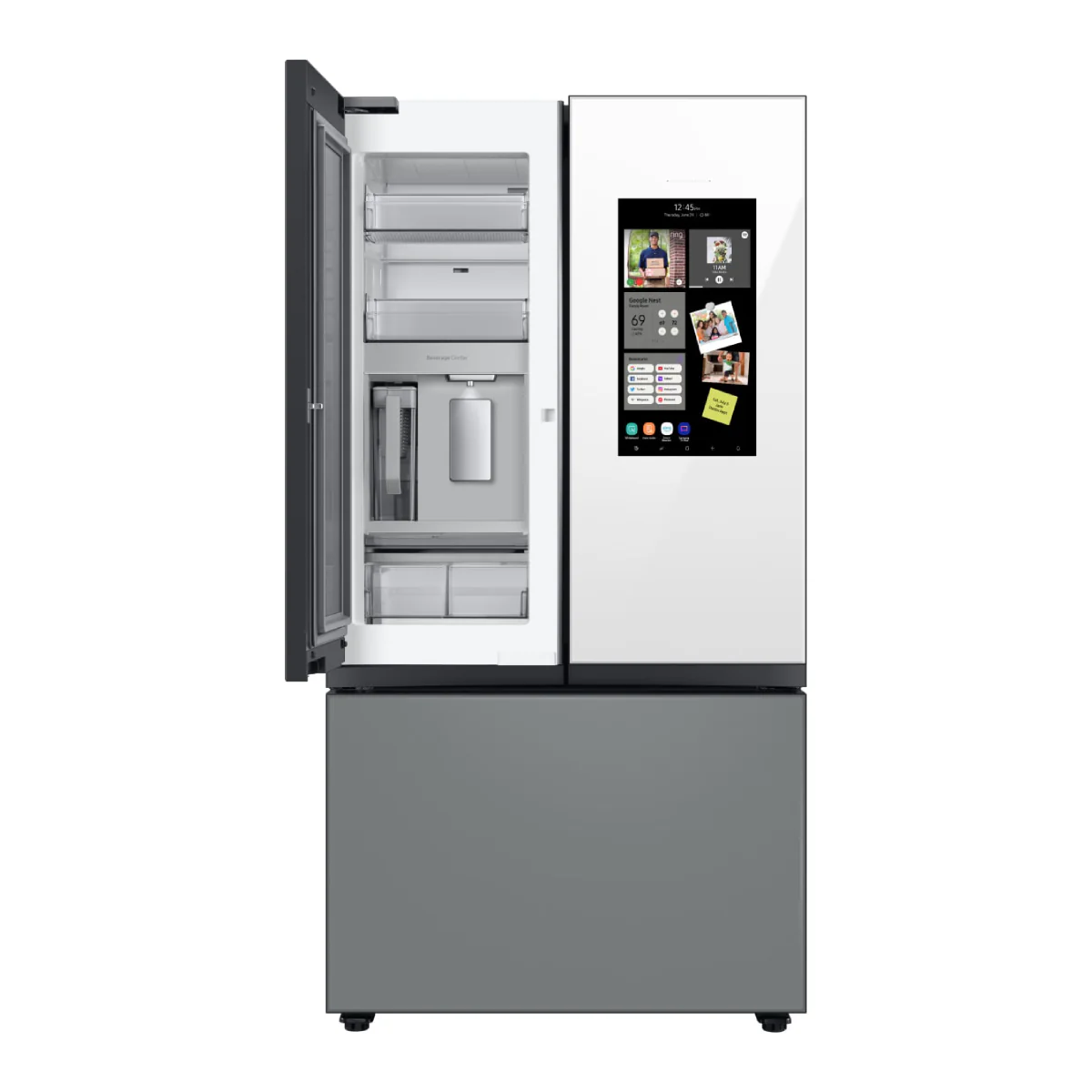 Samsung Bespoke RF30BB69006M 30 cu. ft. French Door Smart Refrigerator - Gray - Image 5
