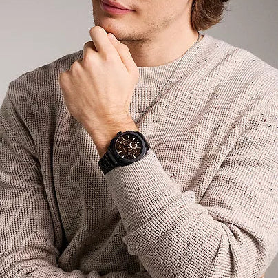 Fossil Machine Men's 44mm Bracelet Watch - Black - Image 4