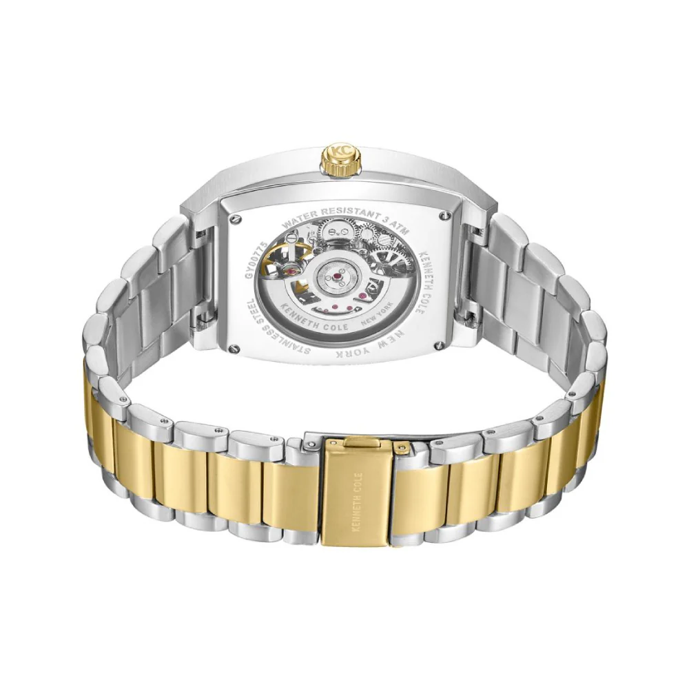 Kenneth Cole New York Milford Men's Two-Tone Bracelet Watch - Silver Dial - Image 5