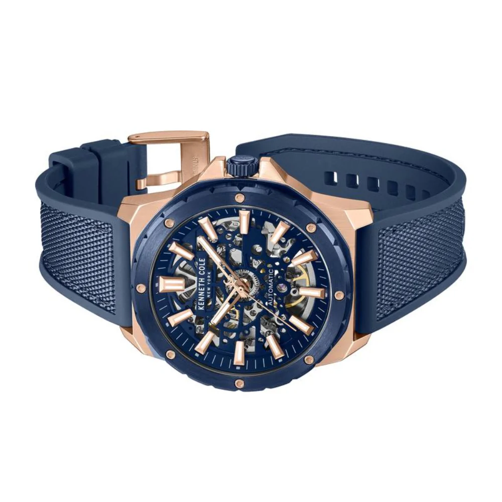 Kenneth Cole New York Men's 44mm Strap Watch - Blue - Image 3