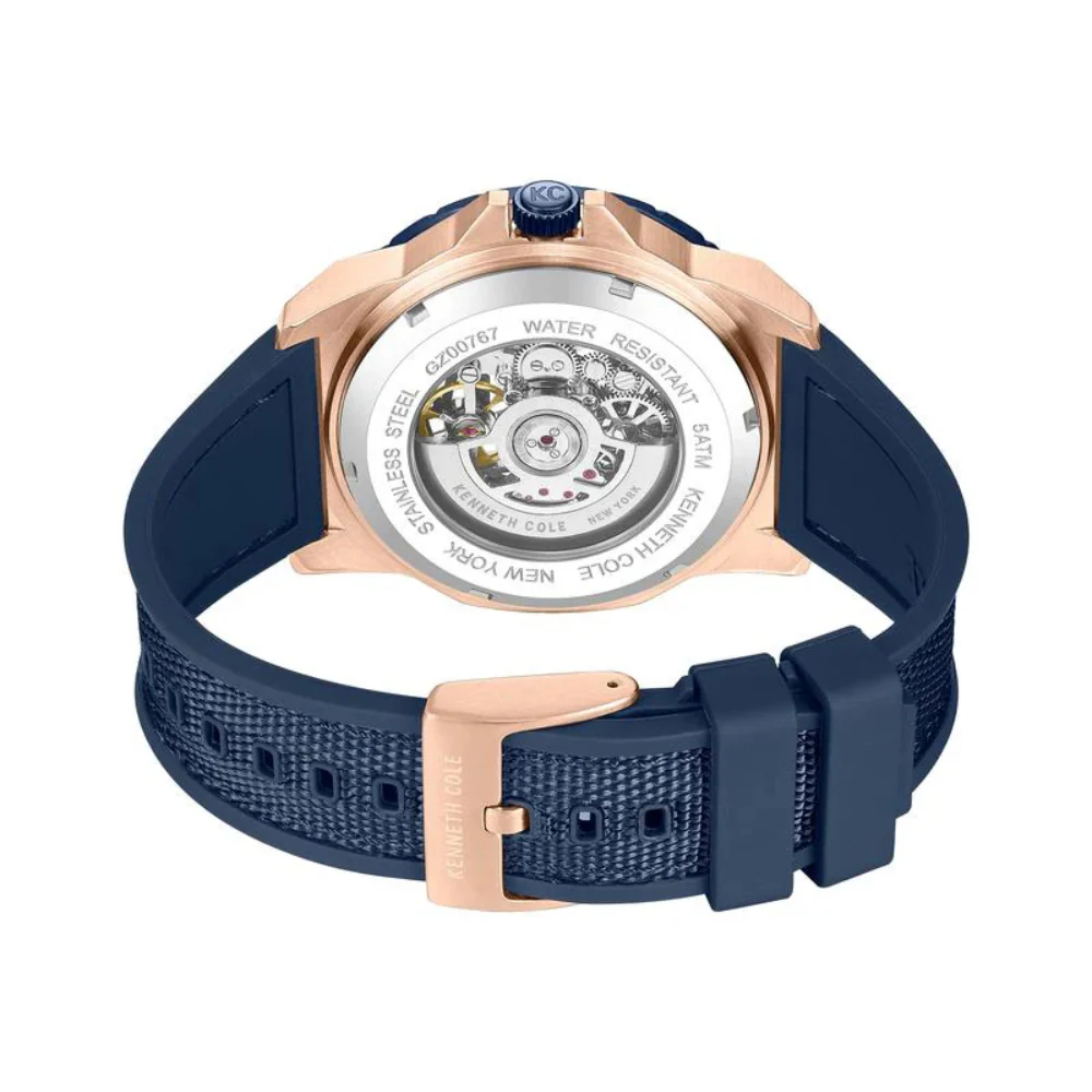 Kenneth Cole New York Men's 44mm Strap Watch - Blue - Image 5
