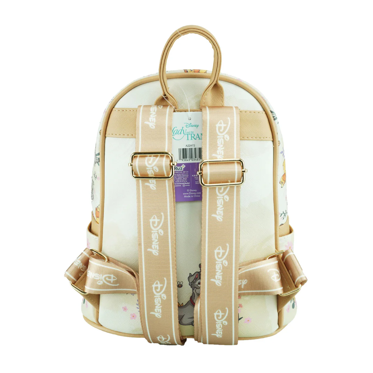 Wondapop Disney Lady And The Tramp Mini Backpack - Beige - Image 5