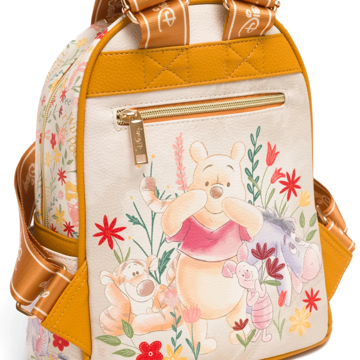 Wondapop Disney Winnie The Pooh Floral Mini Backpack - Yellow/White - Image 4