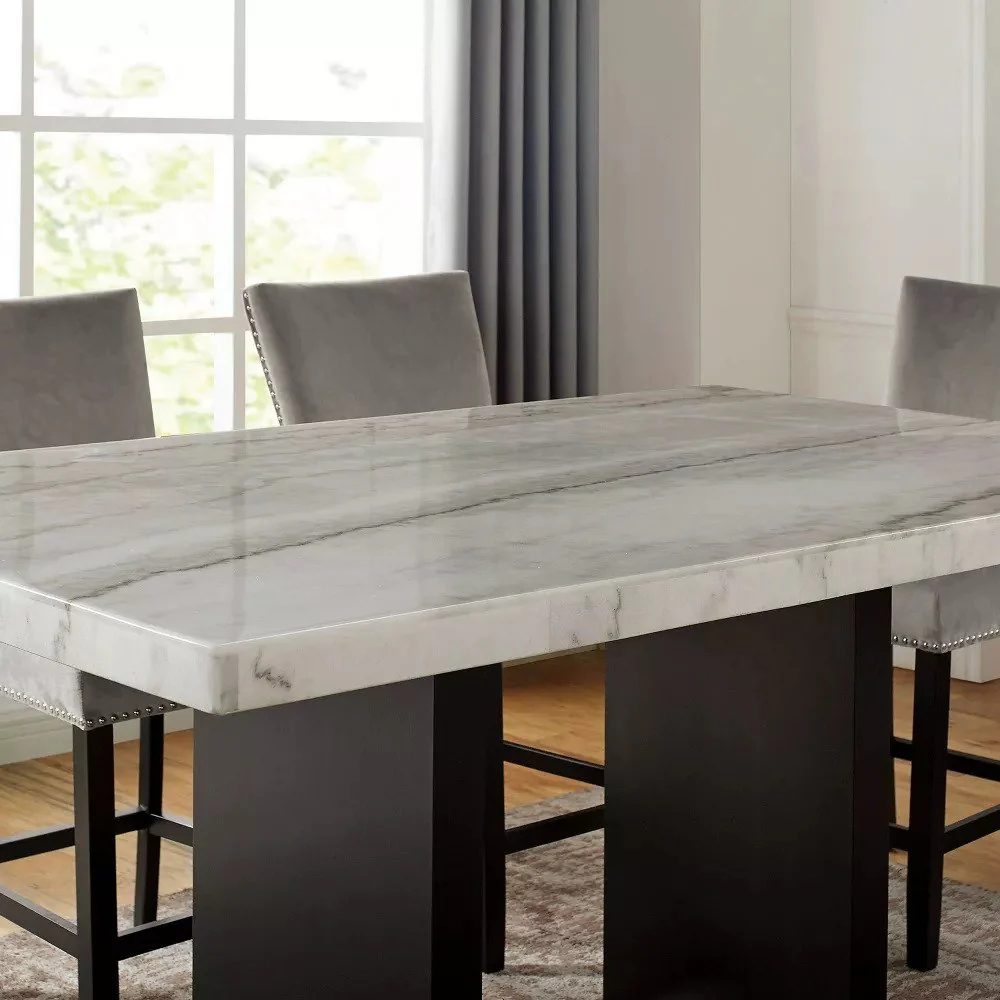 7-Piece Pub Set by Best Home - Falcon Gray/Brown - Image 4