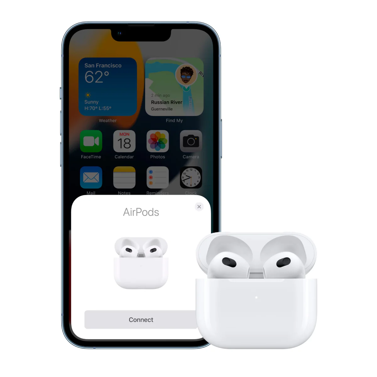 Apple MPNY3LL/A AirPods (3rd Gen) with Lightning Charging Case - White - Image 6