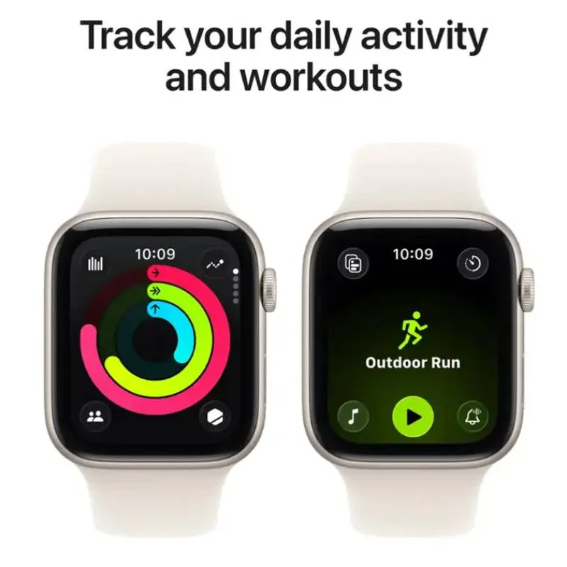 Apple Watch SE 3 Unisex 44mm Aluminum Case Smartwatch with Sport Band - GPS - Image 5