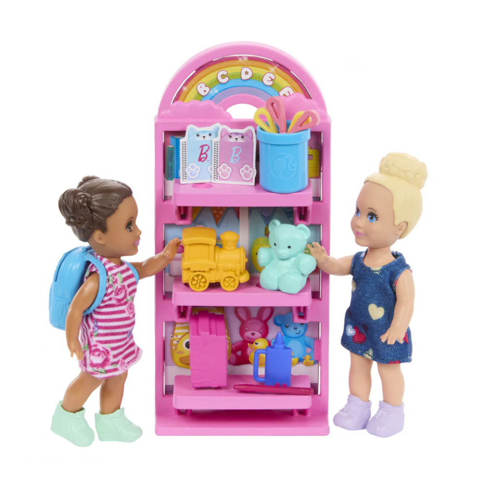 Barbie I Love School Classroom Playset with Dolls - Image 4