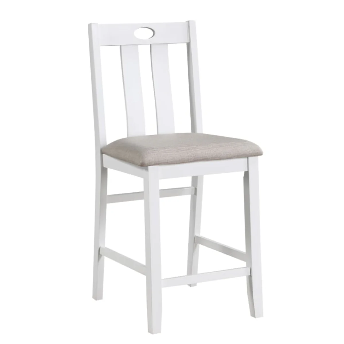 Belmont Counter Height Dining Table with 4 Chairs - Gray/White - Image 7