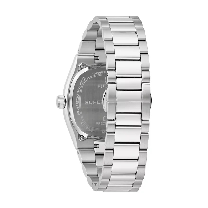 Bulova Super Seville Unisex 38mm Silver-Tone Bracelet Watch - Green Dial - Image 3