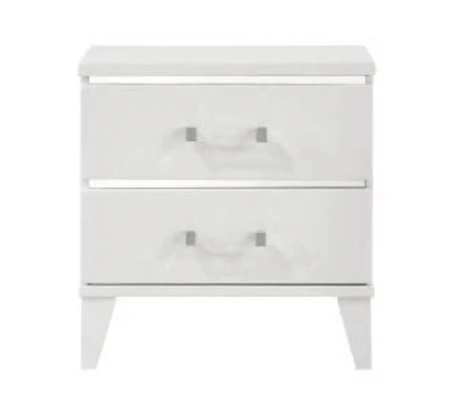 Colby Queen Bed + 2 Nightstands - White - Image 5