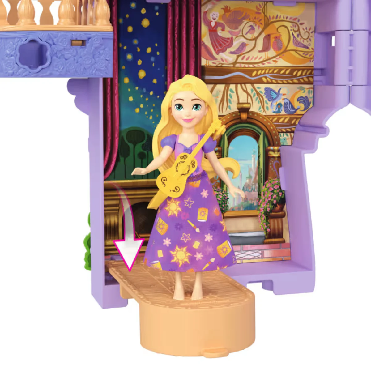 Disney Princess Rapunzel Doll House Playset with Small Doll - Image 3