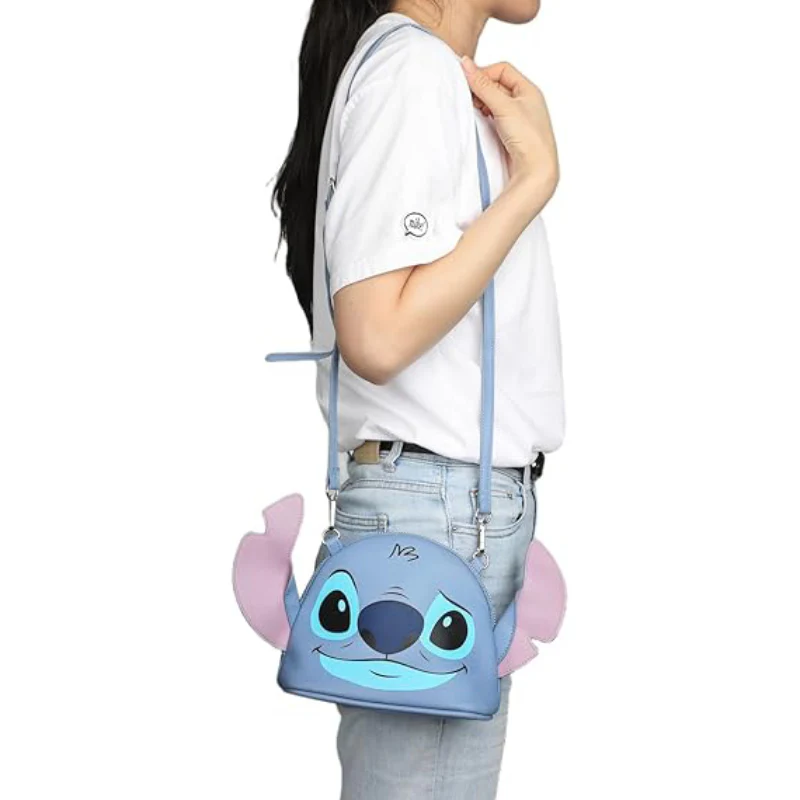 Disney 8" Stitch Crossbody Bag - Blue - Image 4