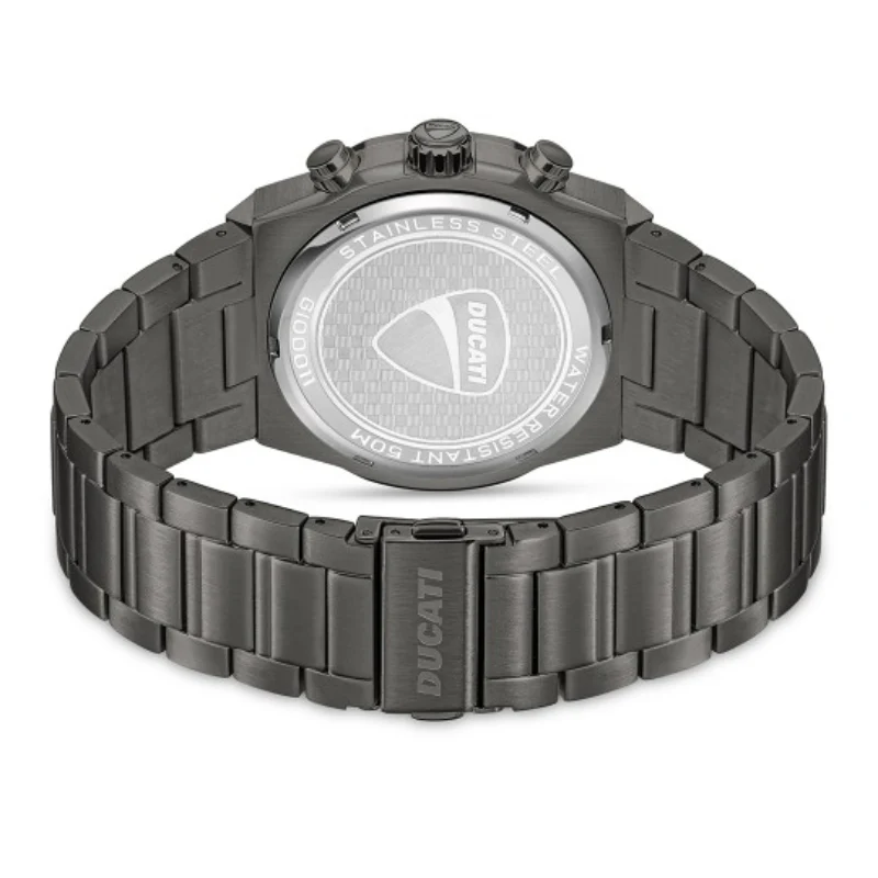 Ducati Men's 43.5mm Gunmetal-Tone Bracelet Watch - Black Dial - Image 3