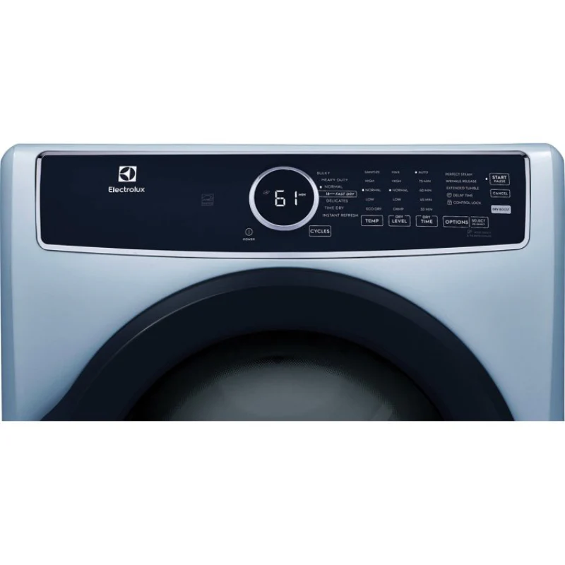 Electrolux ELFG7437AG 8.0 cu. ft. Vented Front Load Gas Dryer - Stackable with Steam and Instant Refresh - Glacier Blue - Image 4