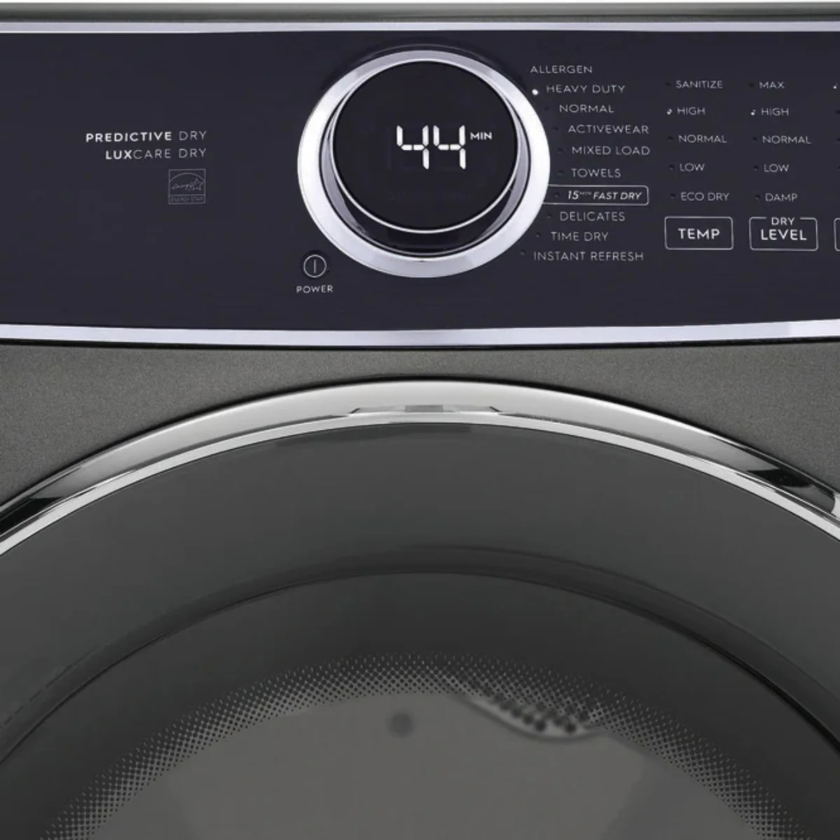Electrolux ELFG7537AT 8 cu. ft. Stackable Gas Dryer with Steam and LuxCare Dry System - Titanium - Image 6
