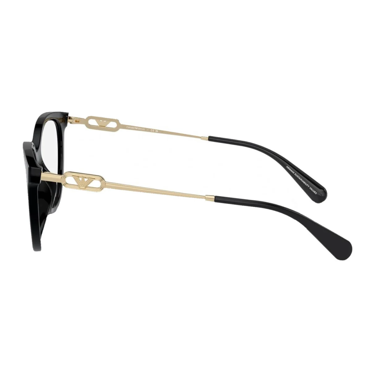 Emporio Armani Women's EA4213U Cat Eye Clip-On Sunglasses - Shiny Black - Image 3