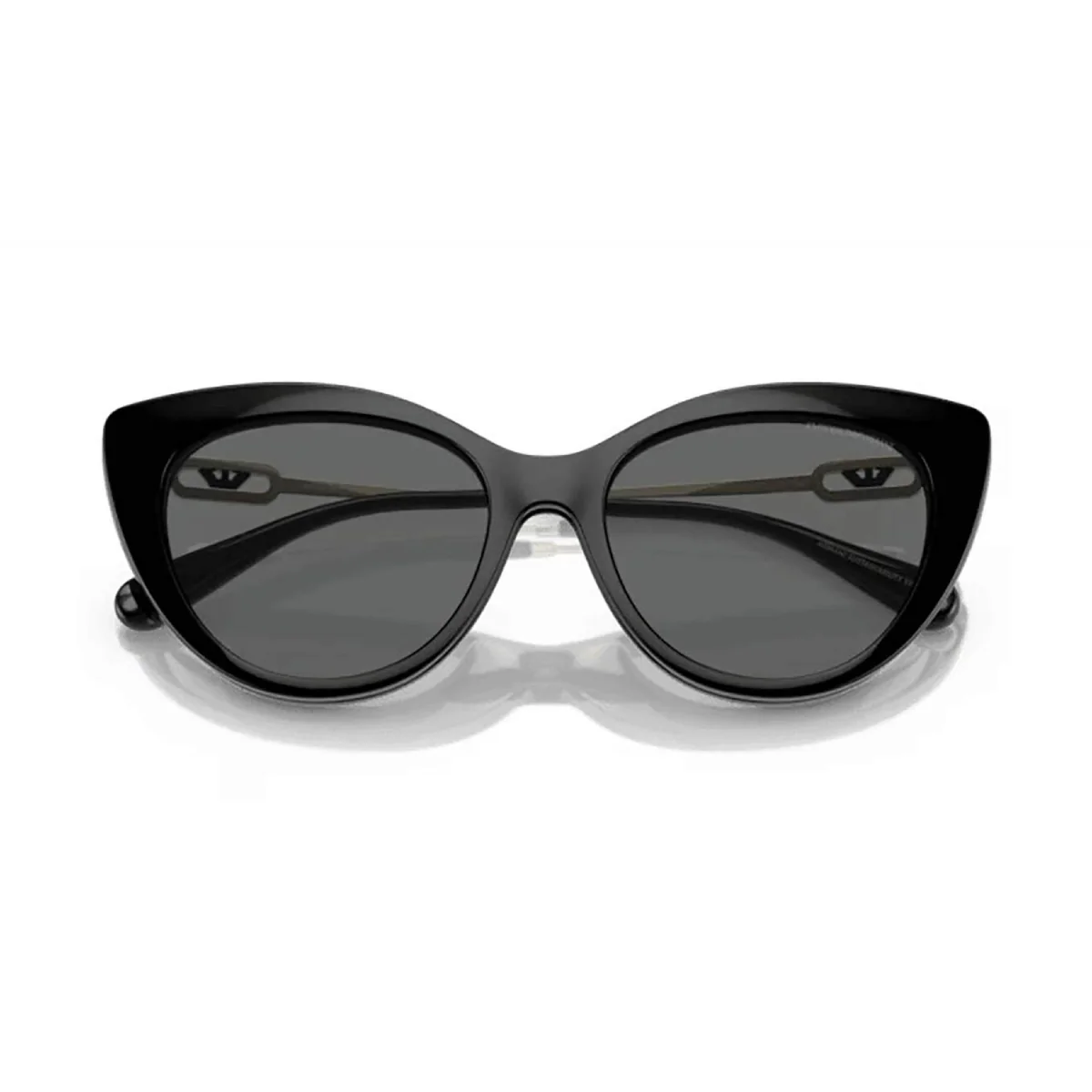 Emporio Armani Women's EA4213U Cat Eye Clip-On Sunglasses - Shiny Black - Image 4