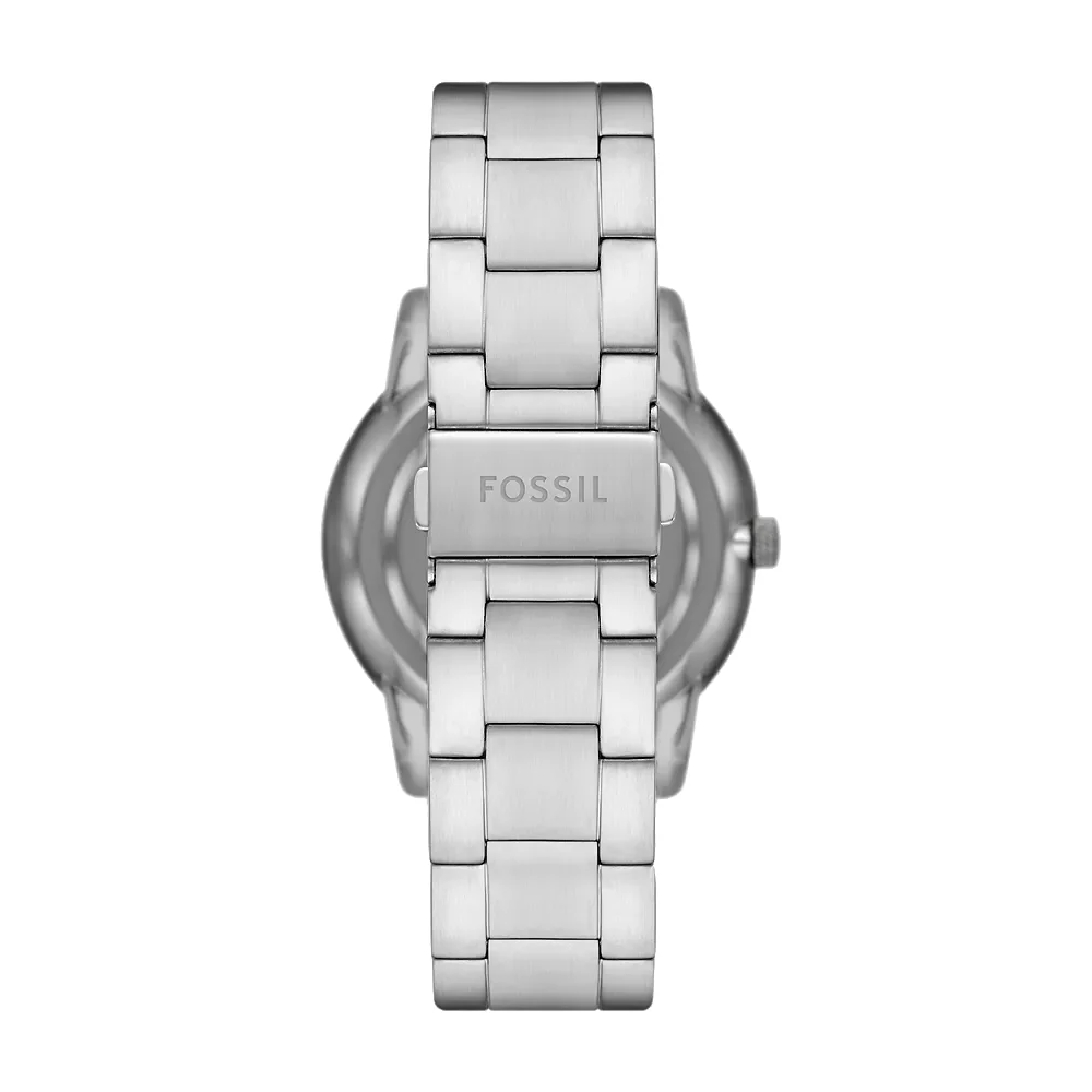Fossil Neutra Men's 42mm Silver-Tone Bracelet Watch - Blue Dial - Image 3