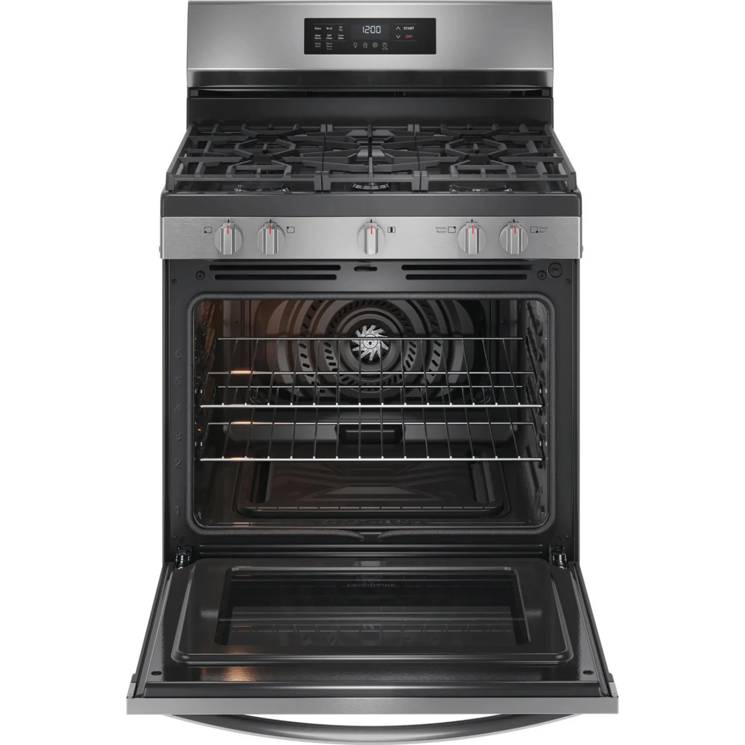 Frigidaire FCRG3083AS 5.1 cu.ft. Freestanding Natural Gas Range with 5-Burners - Stainless Steel - Image 3