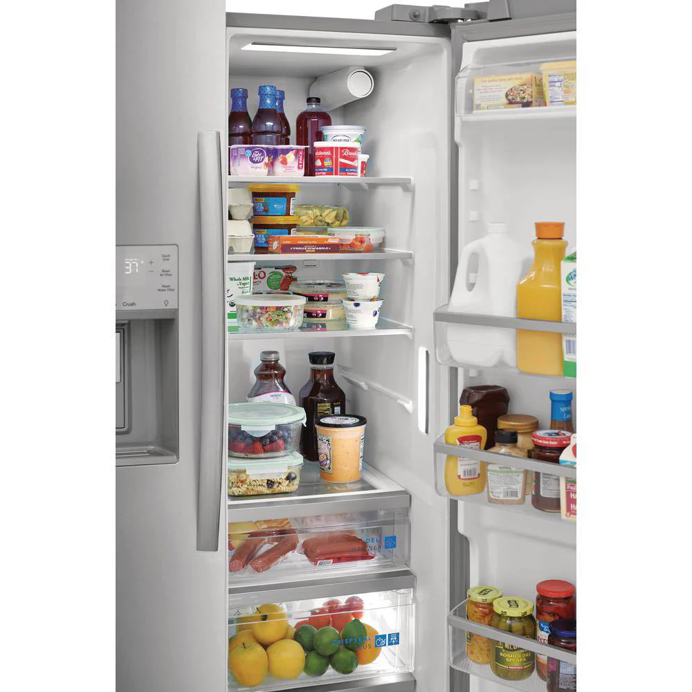 Frigidaire Gallery GRSS2652AF 25.6 cu. ft. Standard Depth Side by Side Refrigerator - Stainless Steel, ENERGY STAR Certified - Image 7