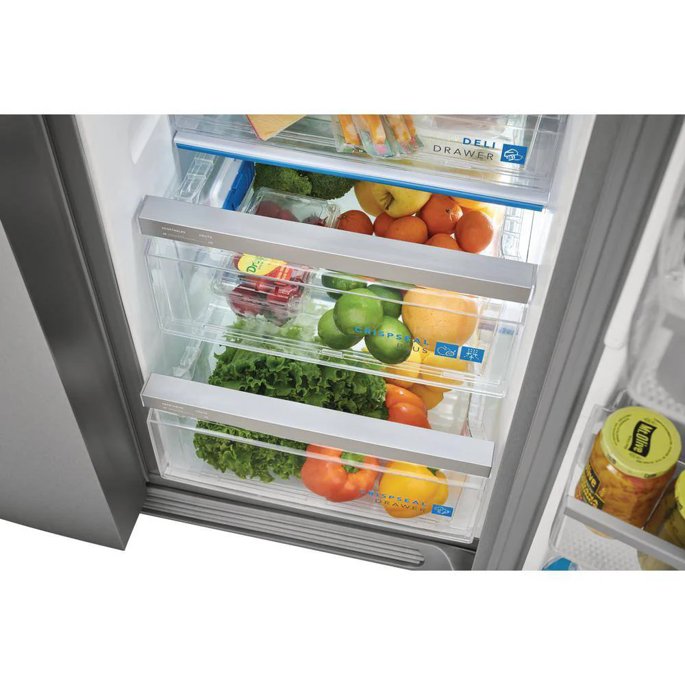 Frigidaire Gallery GRSS2652AF 25.6 cu. ft. Standard Depth Side by Side Refrigerator - Stainless Steel, ENERGY STAR Certified - Image 8