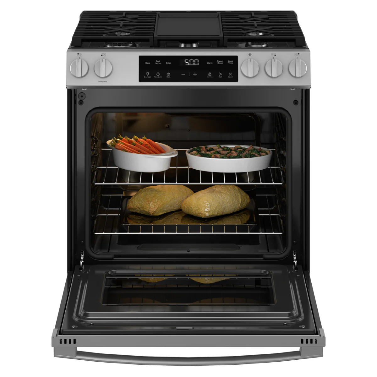 GE GGS500SVSS 5.3 cu. ft. Slide-In Gas Range with 5 Sealed Burners - Stainless Steel - Image 12