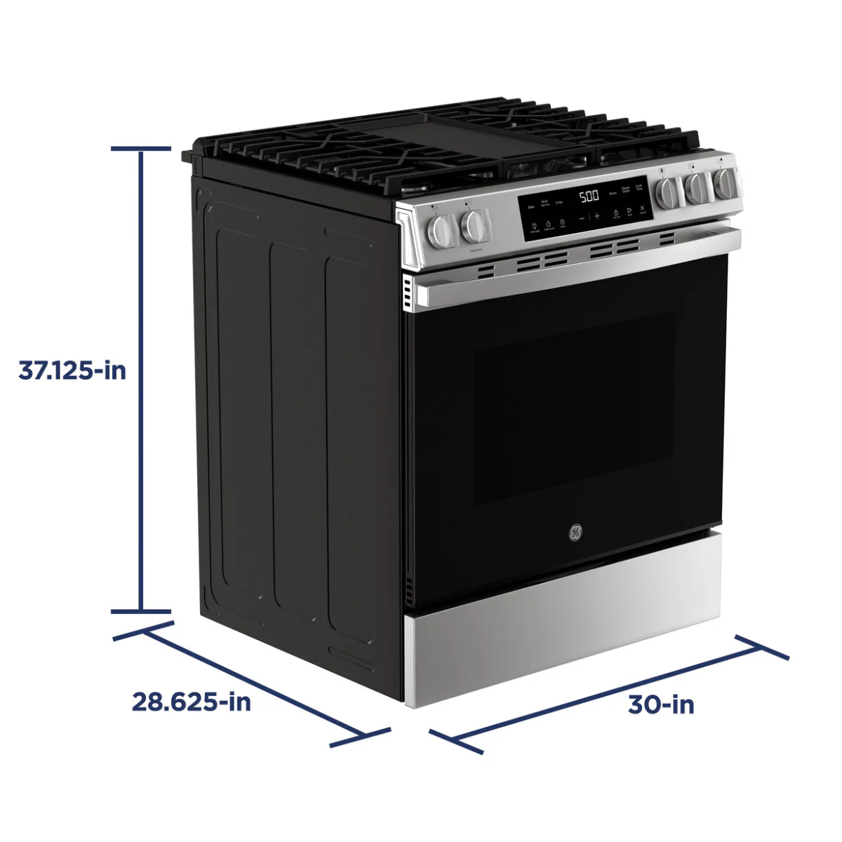 GE GGS500SVSS 5.3 cu. ft. Slide-In Gas Range with 5 Sealed Burners - Stainless Steel - Image 8