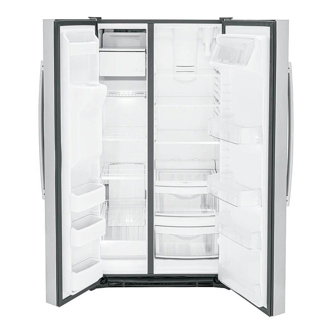 GE GSS25GYPFS 25.3 . Side-by-Side Refrigerator with Water and Ice Dispenser - Fingerprint Resistant Stainless Steel - Image 4