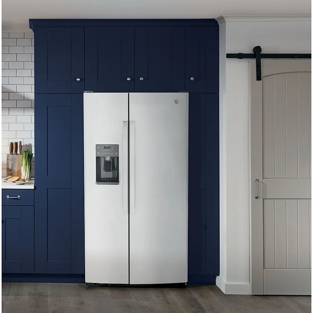GE GSS25GYPFS 25.3 . Side-by-Side Refrigerator with Water and Ice Dispenser - Fingerprint Resistant Stainless Steel - Image 8
