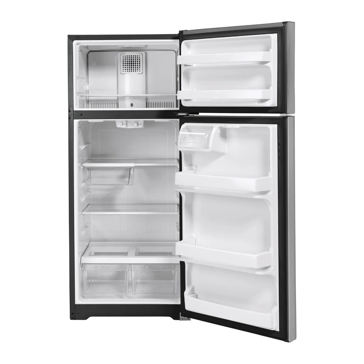 GE GTS18HYNRFS 17.5 cu. ft. Top-Freezer Refrigerator - Stainless Steel - Image 3