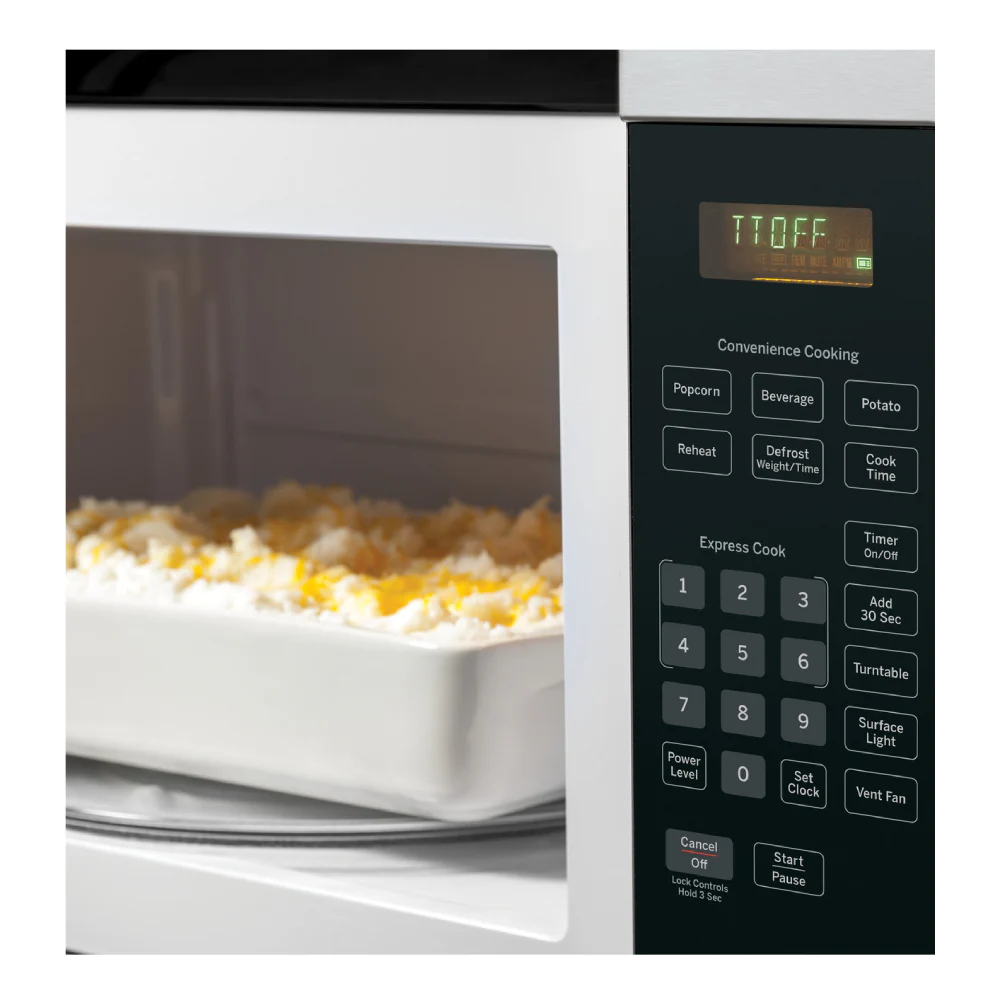 GE JVM3160RFSS 1.6 cu. ft. Over-the-Range Microwave Oven - Stainless Steel - Image 6