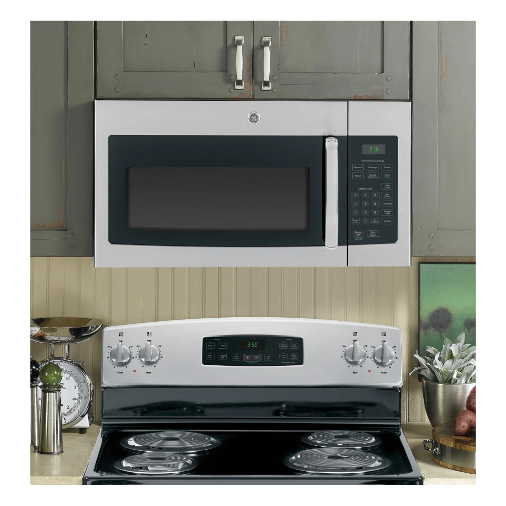 GE JVM3160RFSS 1.6 cu. ft. Over-the-Range Microwave Oven - Stainless Steel - Image 8