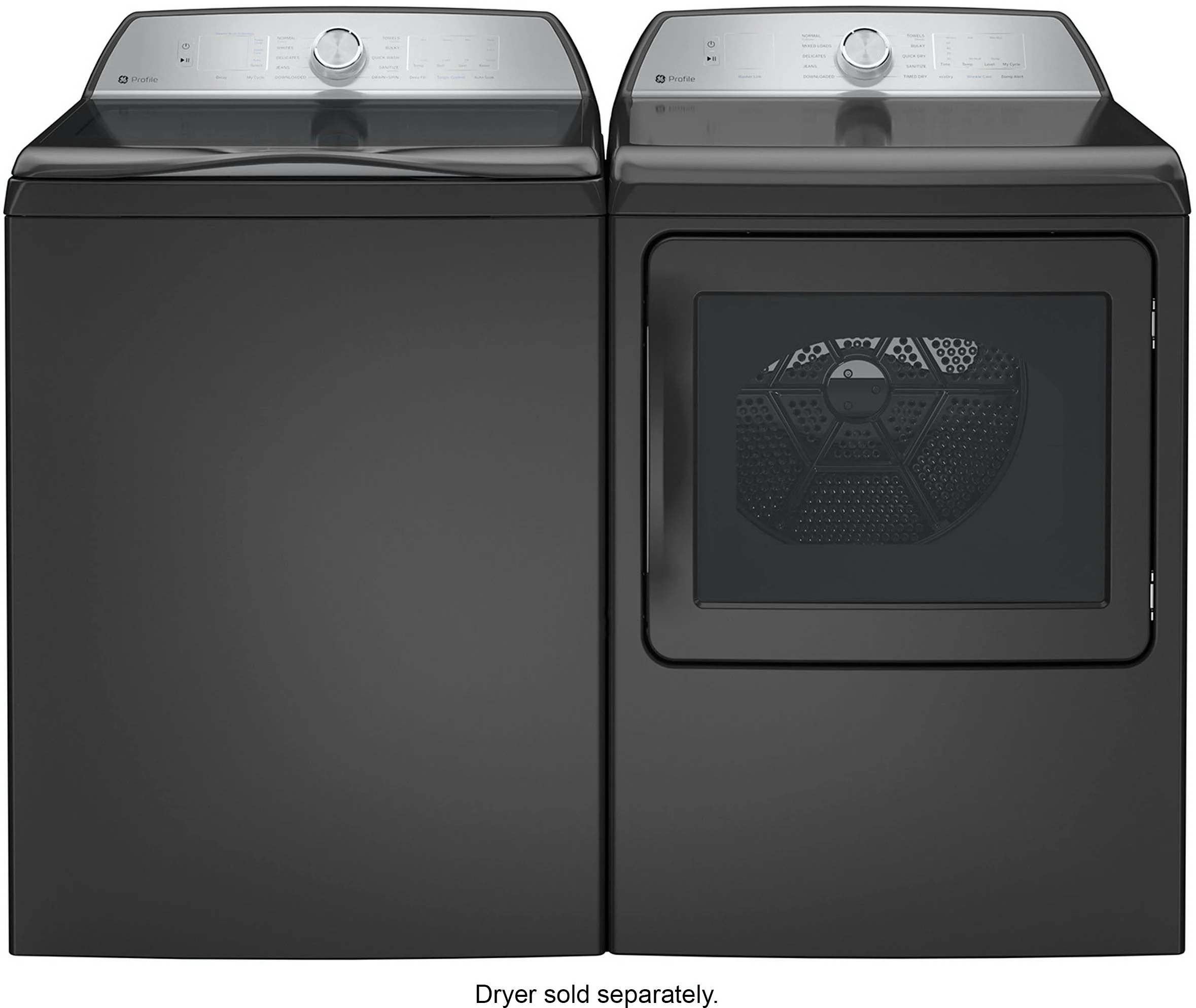 GE Profile 4.9 Cu Ft High Efficiency Smart Top Load Washer with Smarter Wash Technology, Easier Reach & Microban Technology - Diamond gray - Image 4
