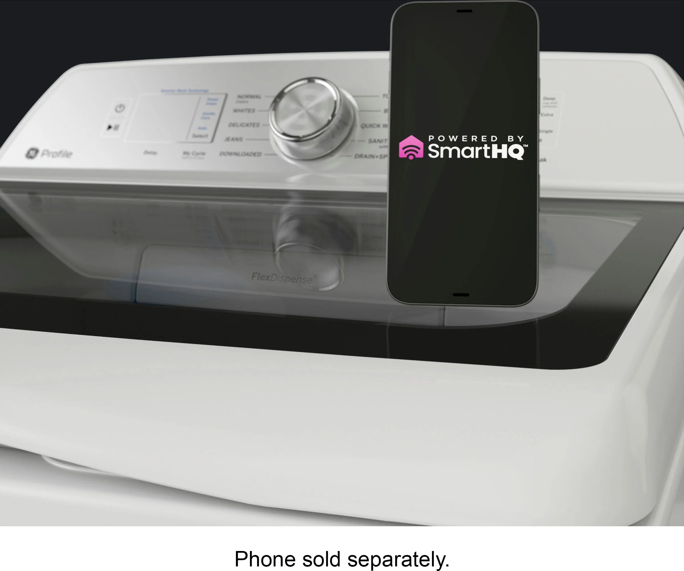 GE Profile 4.9 Cu Ft High Efficiency Smart Top Load Washer with Smarter Wash Technology, Easier Reach & Microban Technology - Diamond gray - Image 5