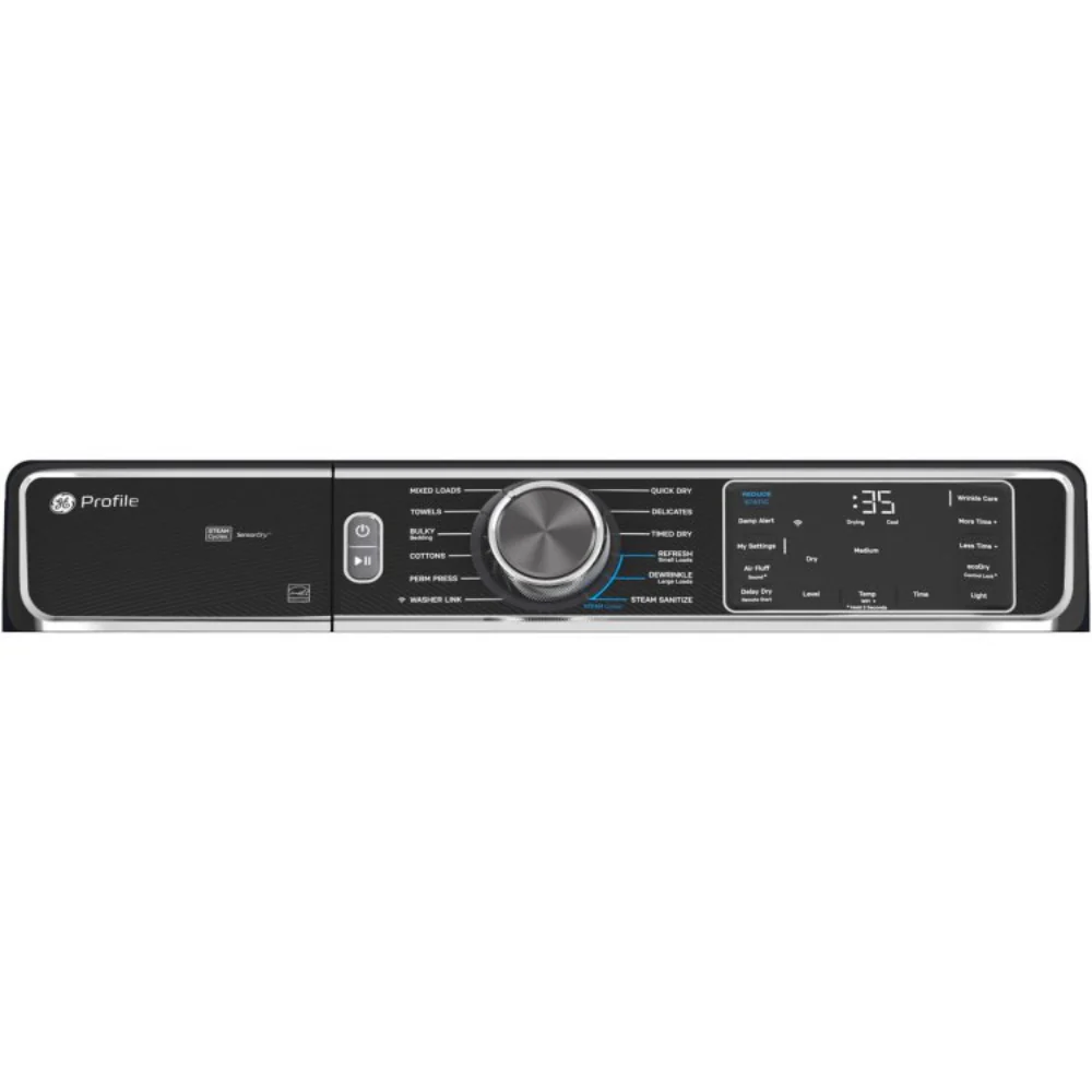 GE Profile PFD87ESPVRS 7.8 cu. ft. Smart Front Load Electric Dryer with Steam and Sanitize Cycle - Sapphire Blue - Image 7