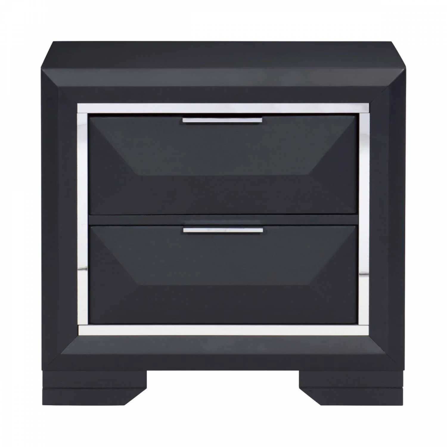 Genoa Charcoal 4pcs Bedroom Set - Image 4